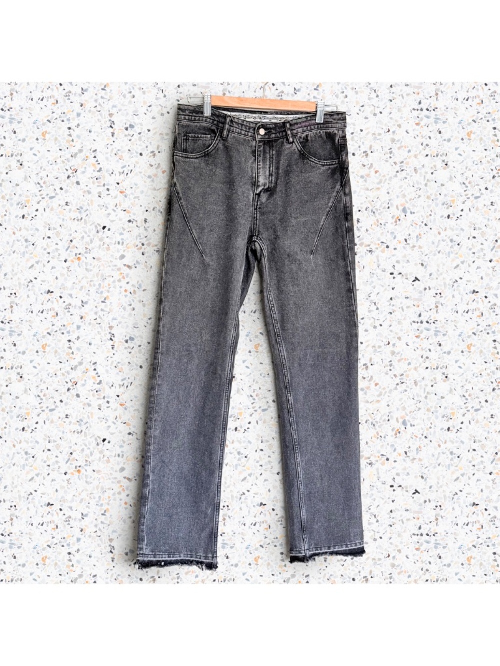 VTG Number (N)ine Pain Japanese Streetwear Archival Grey Denim Jeans Sz 1 30W